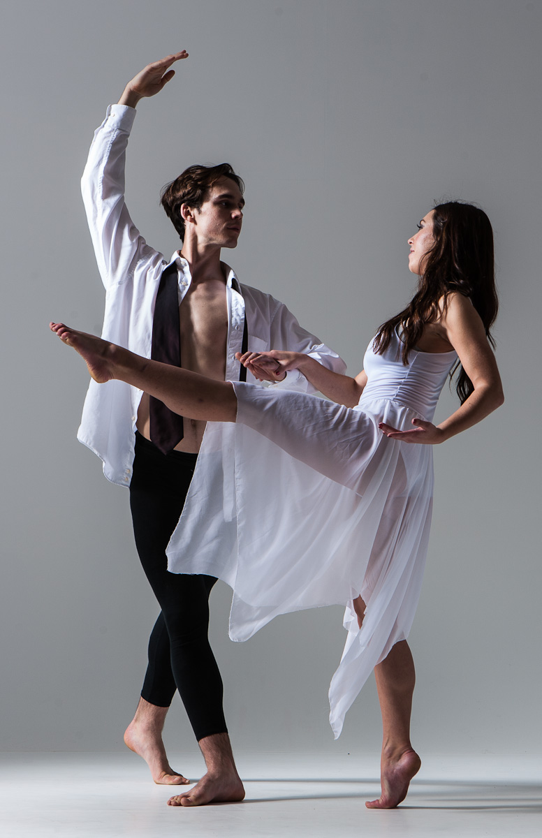 Photo of Ben Skinner and Emily Greenfield by David Bonham, taken as part of a workshop with Nicola Selby, 2012