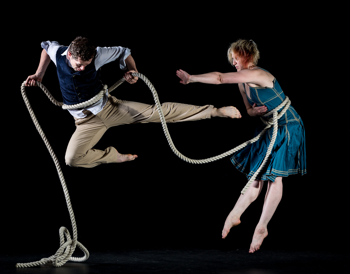 Photo of Helen Gould and George Adams taken as part of a workshop with Nicola Selby, 2012