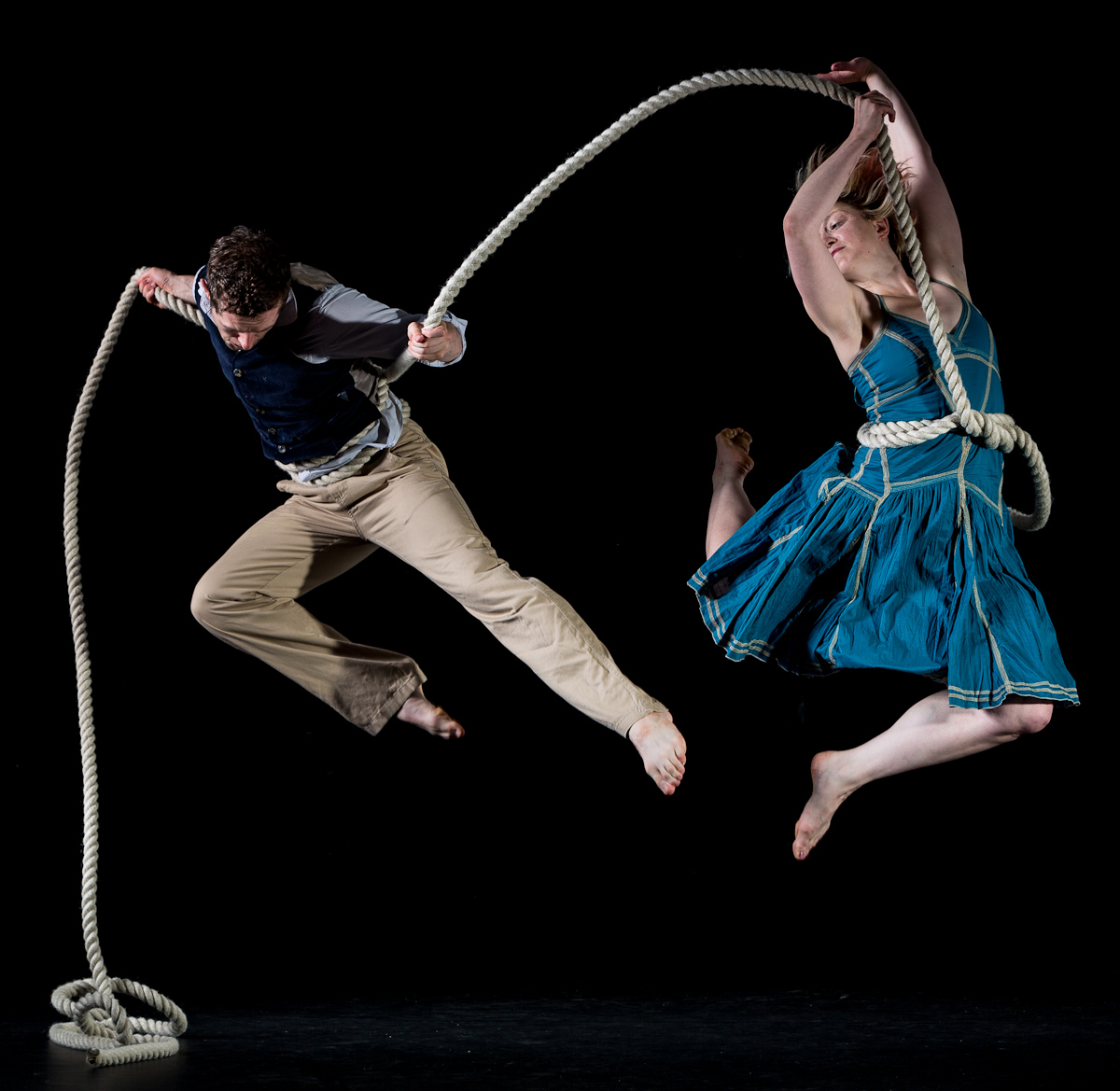 Photo of Helen Gould and George Adams taken as part of a workshop with Nicola Selby, 2012